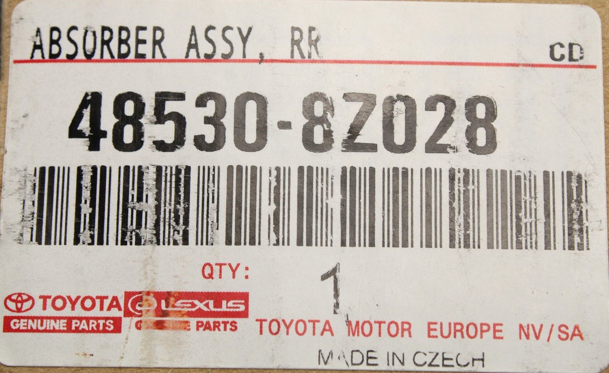 Toyota Auris 2012-2018 rear shock absorber (x1) 48530-8Z028