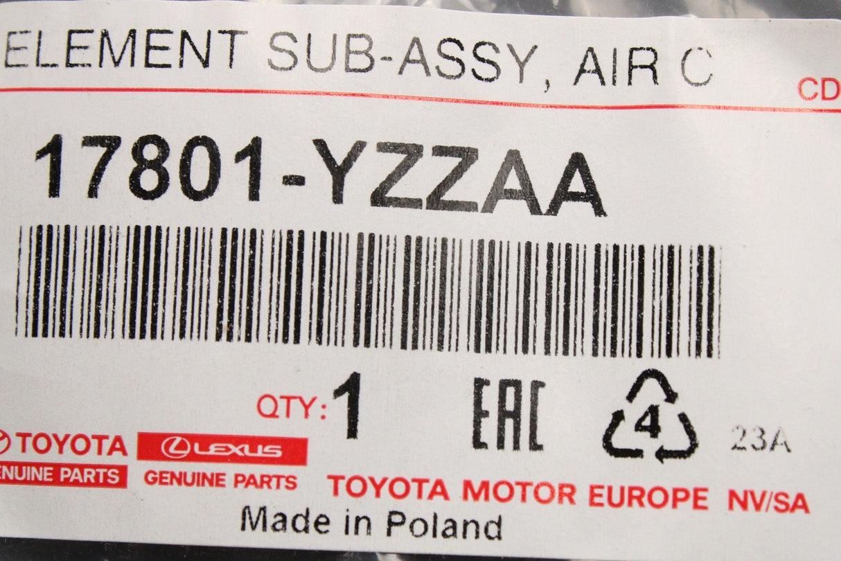 Toyota RAV4 05-19 Lexus IS250 220D 05-13 air filter element 17801-YZZAA