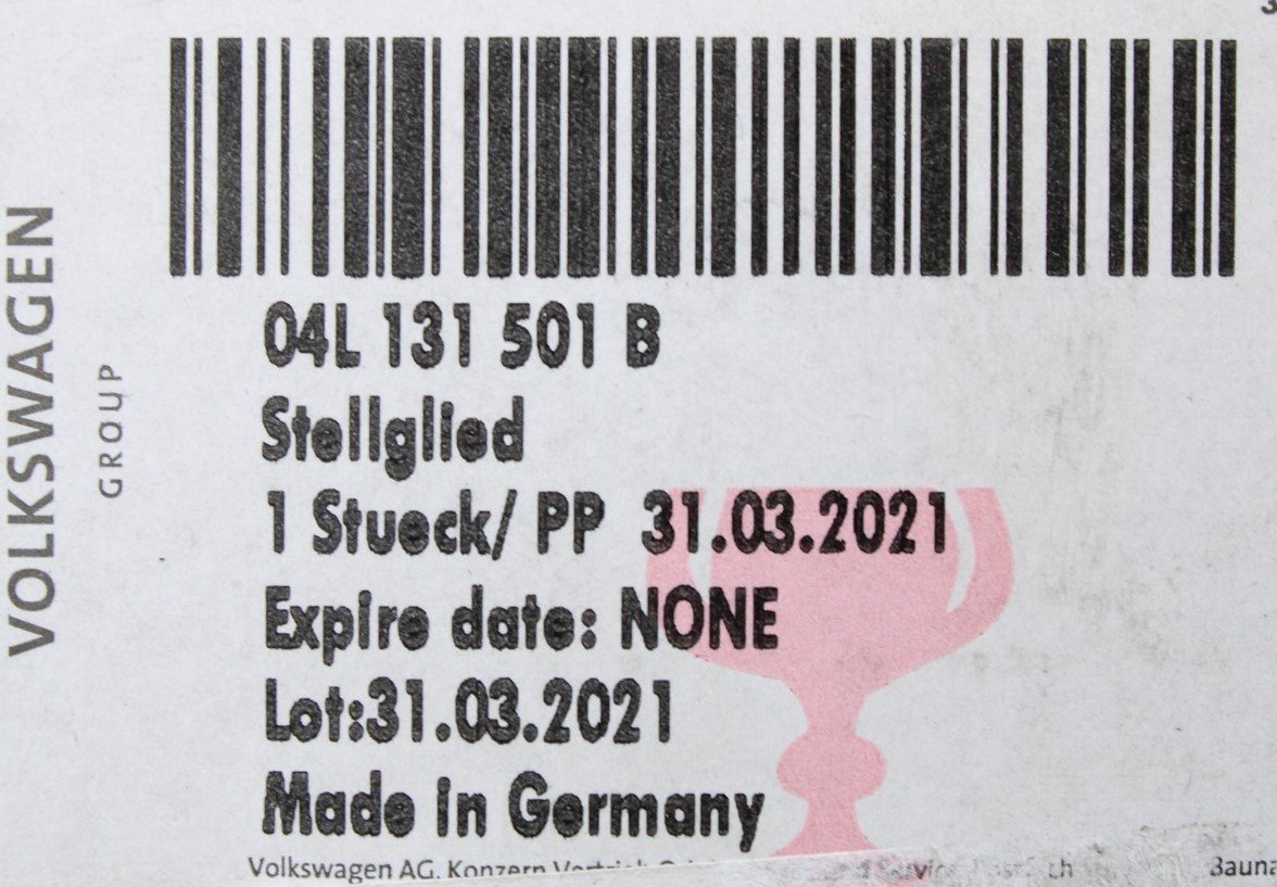 VW Audi Skoda SEAT 2.0 TDI EGR valve 04L131501B