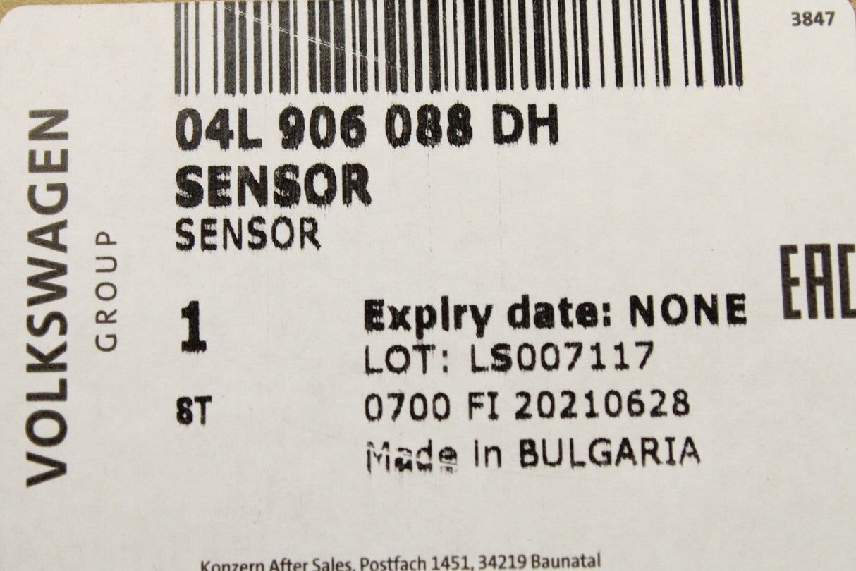 VW Audi Skoda SEAT 1.6 TDI exhaust gas temperature sensor 04L906088DH