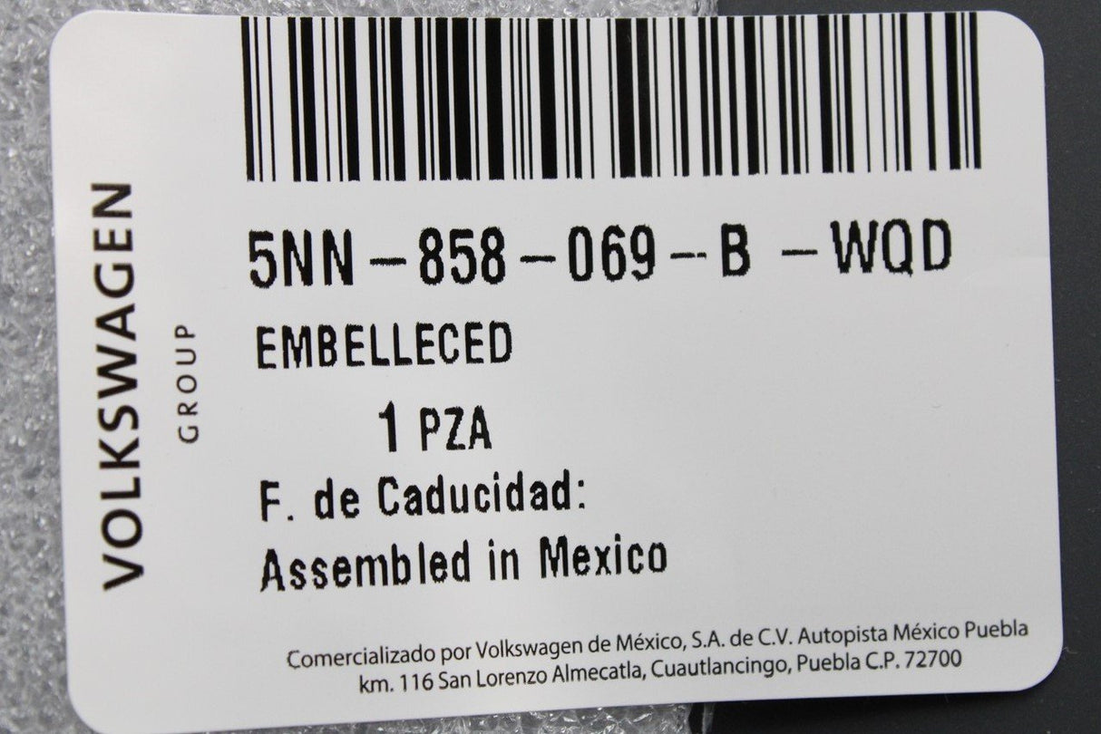 VW Tiguan Allspace head unit surround trim black metallic 5NN858069B WQD