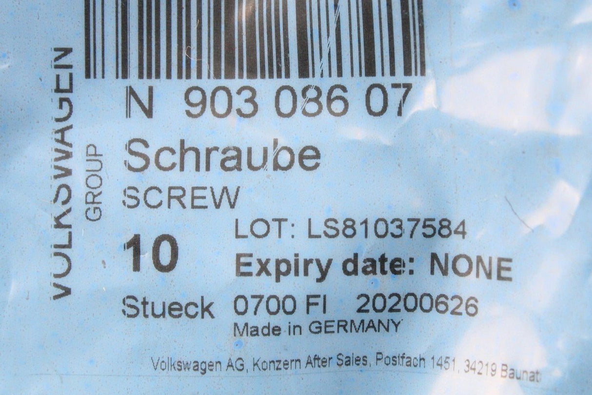 VW Audi Skoda SEAT Socket head bolt M8x14 (x1) N90308607