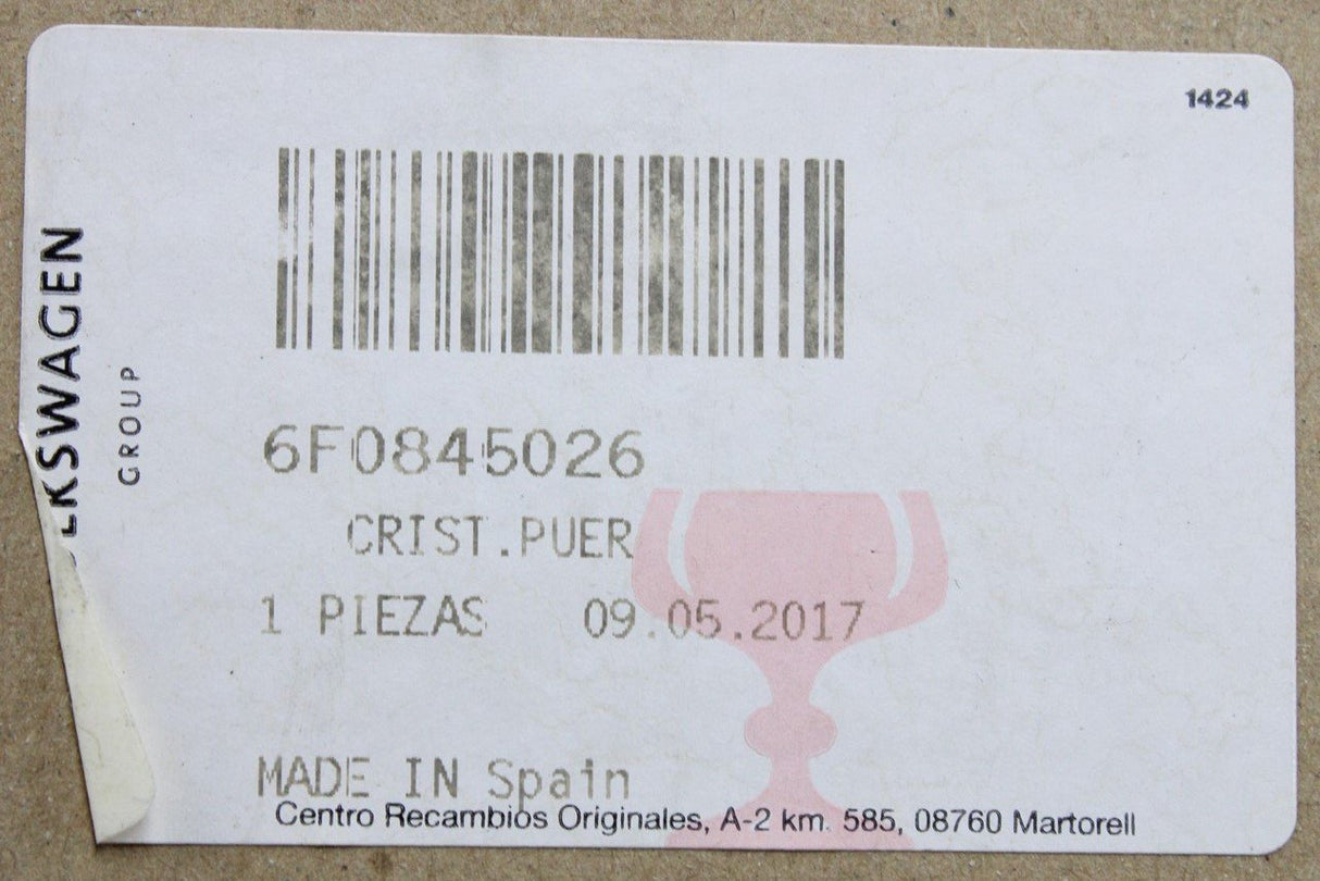 SEAT Ibiza 6F 2018-on door window glass (rear, right) 6F0845026