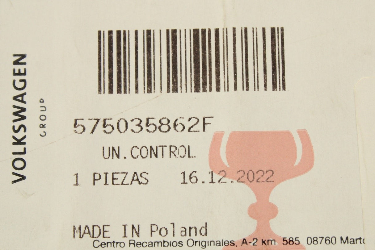 SEAT Arona Ateca Ibiza 2016-on MIB3 multimedia control unit 575035862F