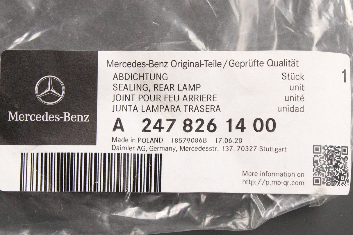 Mercedes-Benz B-Class W247 rear light gasket seal (right) A2478261400