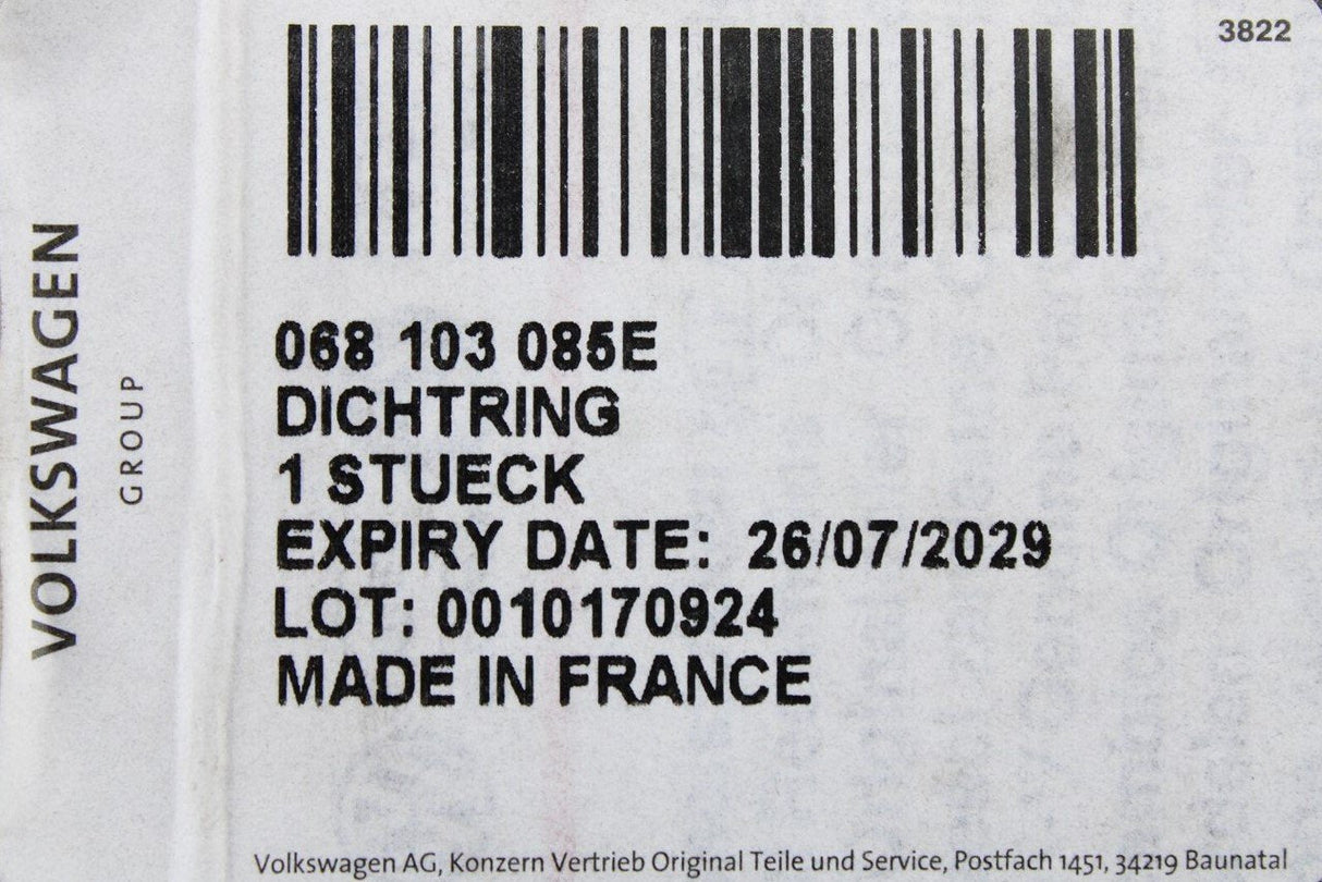 VW Audi Skoda SEAT pre-2000s engine shaft oil seal (47x10) 068103085E