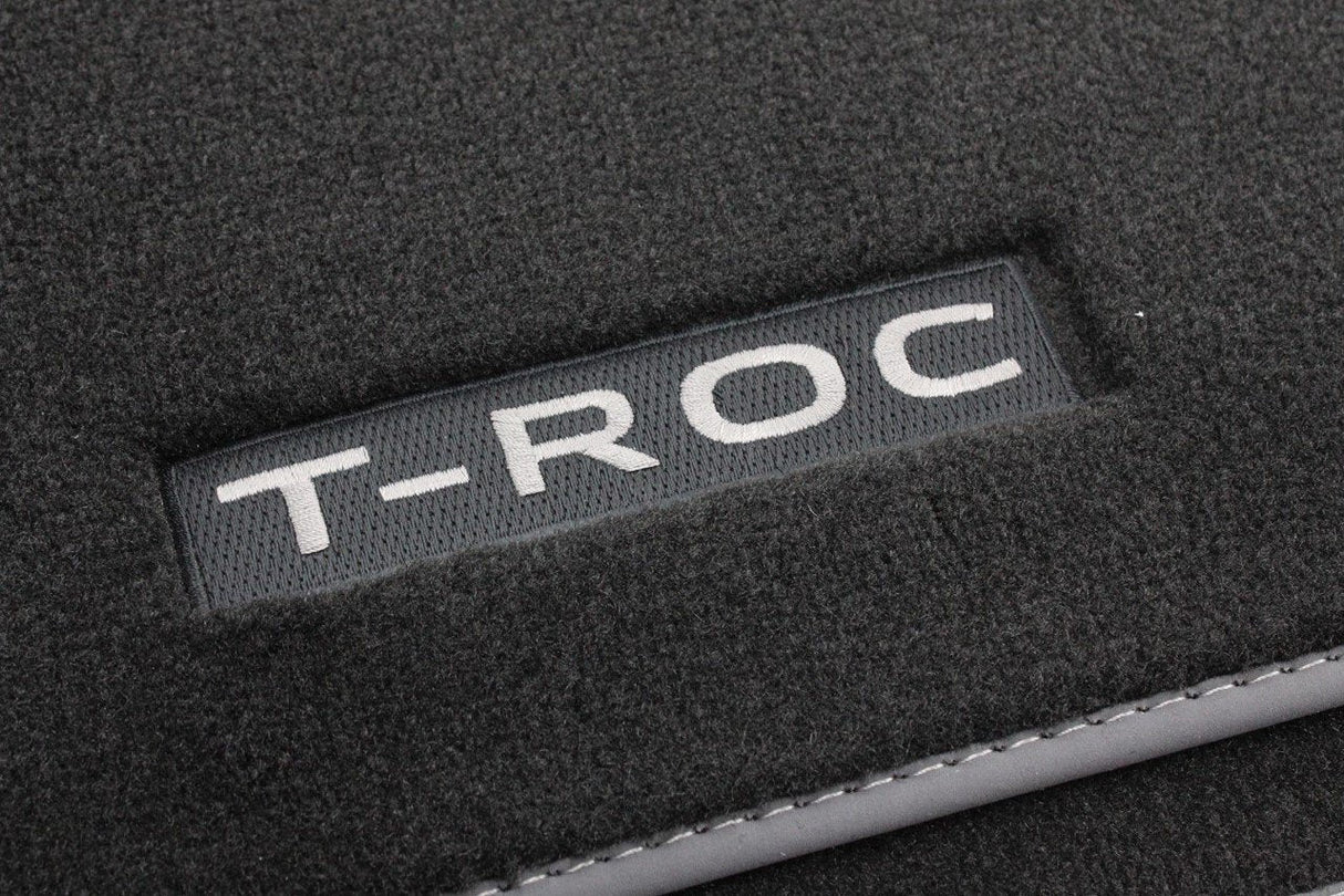 VW T-Roc Cabriolet front & rear premium carpet mats set 2GR061270 WGK