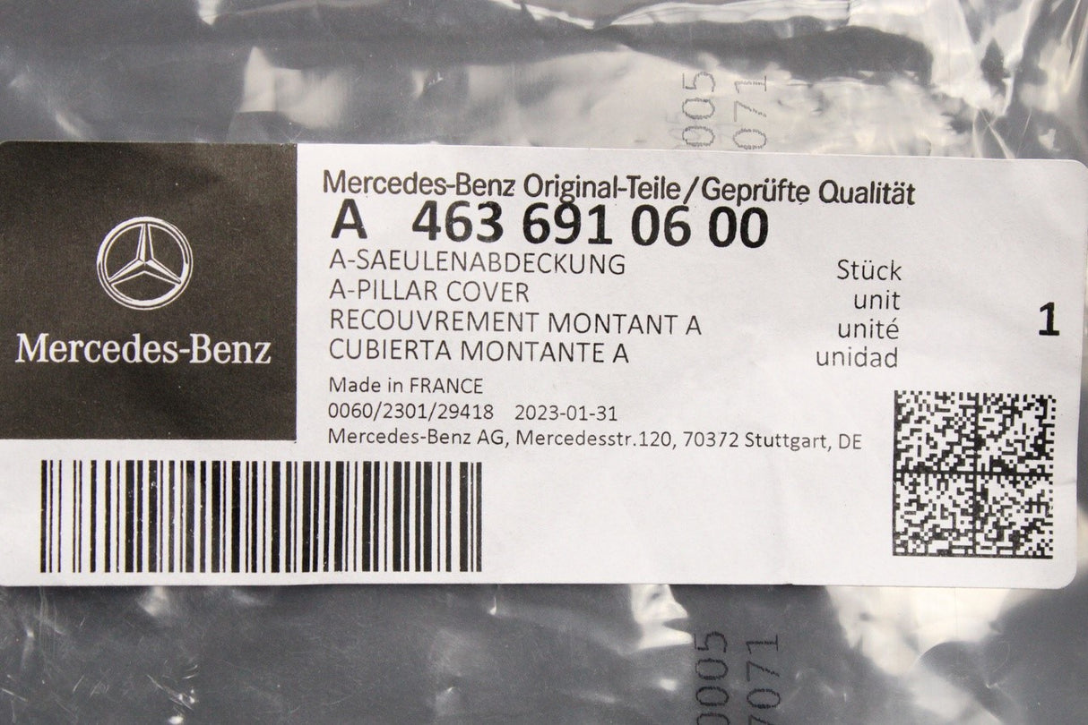 Mercedes-Benz G-Class W463 A pillar exterior trim (right) A4636910600