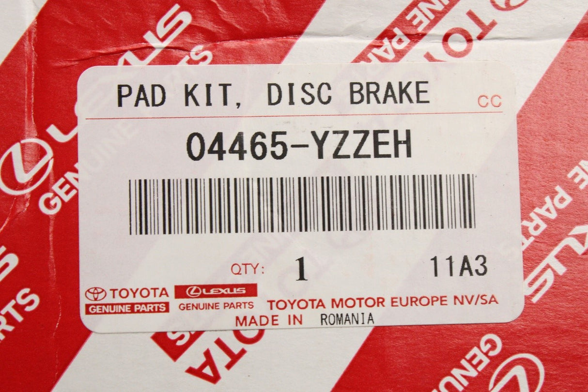 Toyota Auris Avensis Corolla Verso brake pads (front) 04465-YZZEH