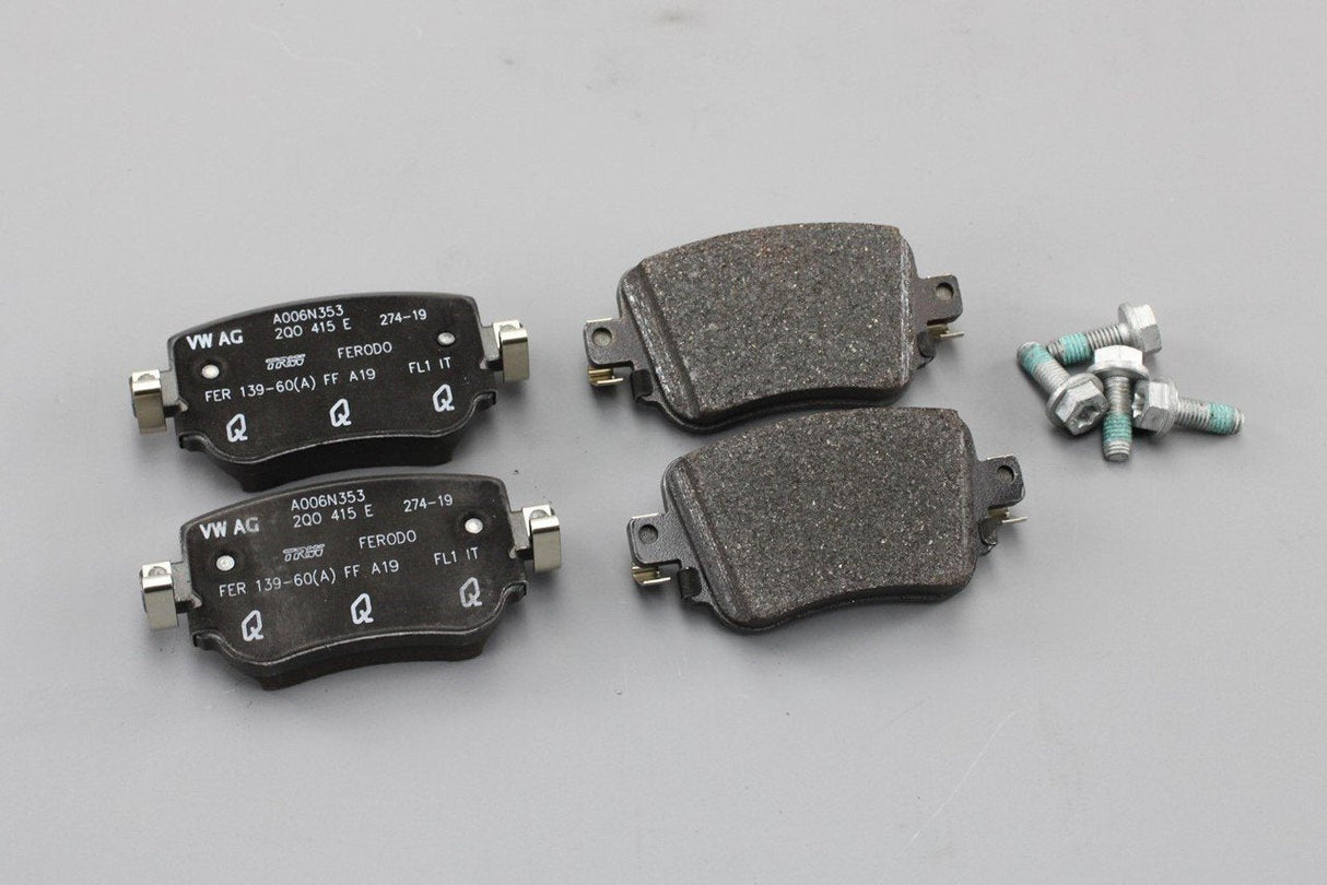 VW Polo GTI AW Audi A1 2018-On Rear brake pads (272x10mm) 2Q0698451A