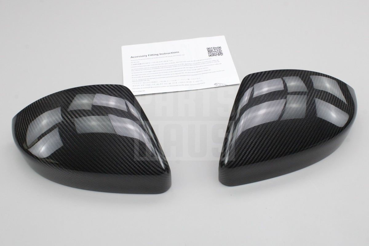 Jaguar E-Pace 17-on F-Pace carbon fibre wing mirror caps set T4A12340/41