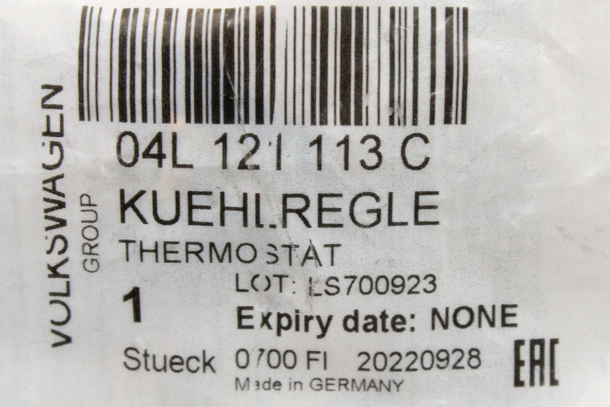 VW Audi Skoda SEAT 1.6 2.0 coolant thermostat (TDI) 04L121113C