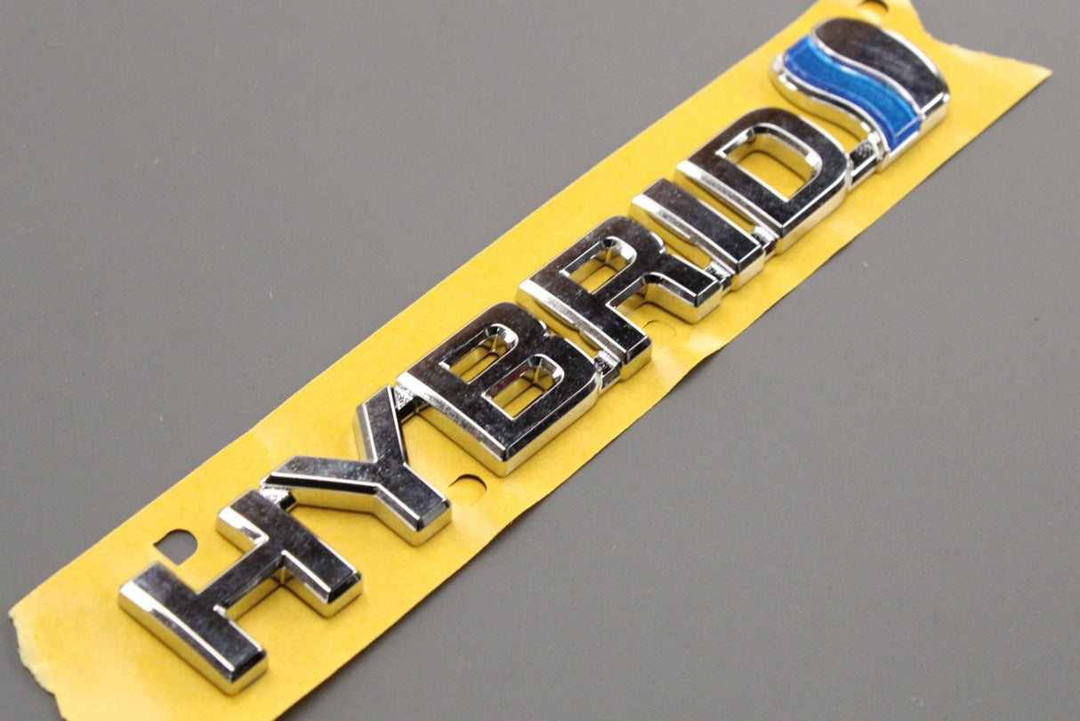 Toyota Yaris 2020-on front wing 'hybrid' emblem (left) 75374-K0040