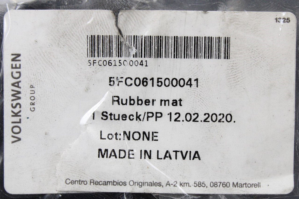 SEAT Leon 2020-on rubber floor mats set x4 (LHD only) 5FC061500 041