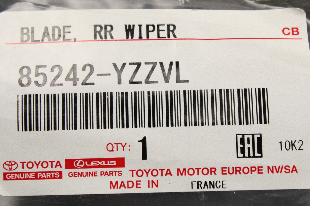 Toyota Corolla Verso IQ Prius wiper blade (rear) 85242-YZZVL