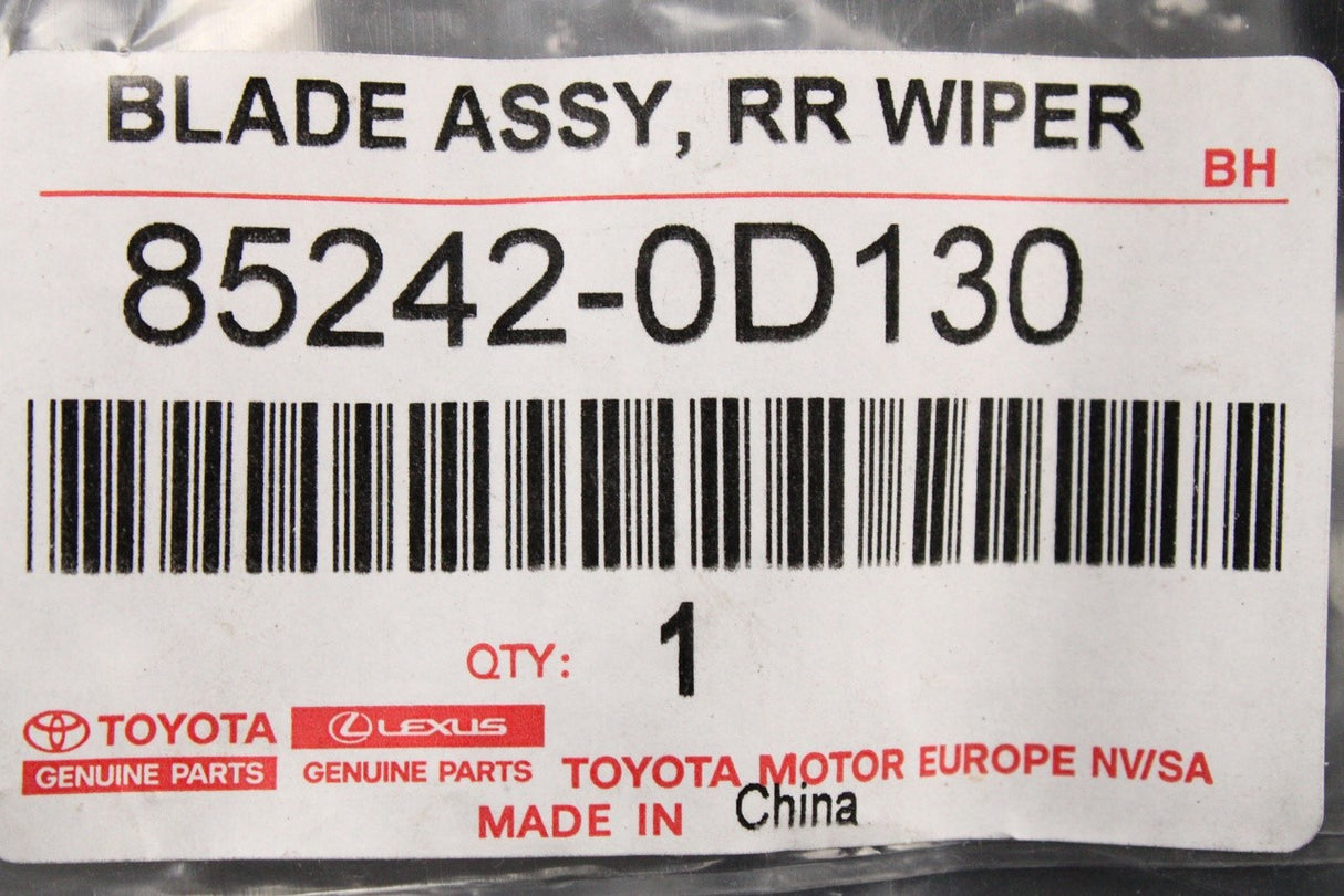 Toyota Yaris 2014-2020 wiper blade (rear) 85242-0D130