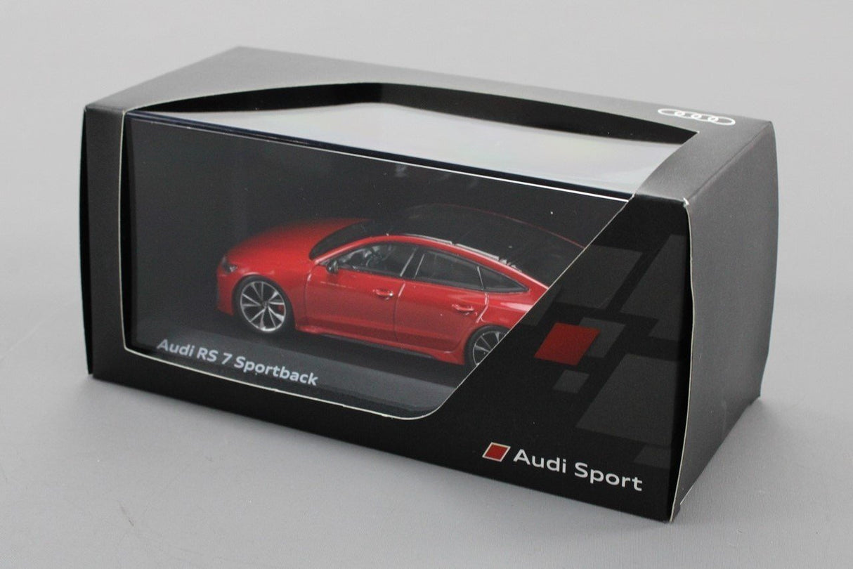 Audi RS7 Sportback 2019 1:43 model car in Tango Red 5011917031