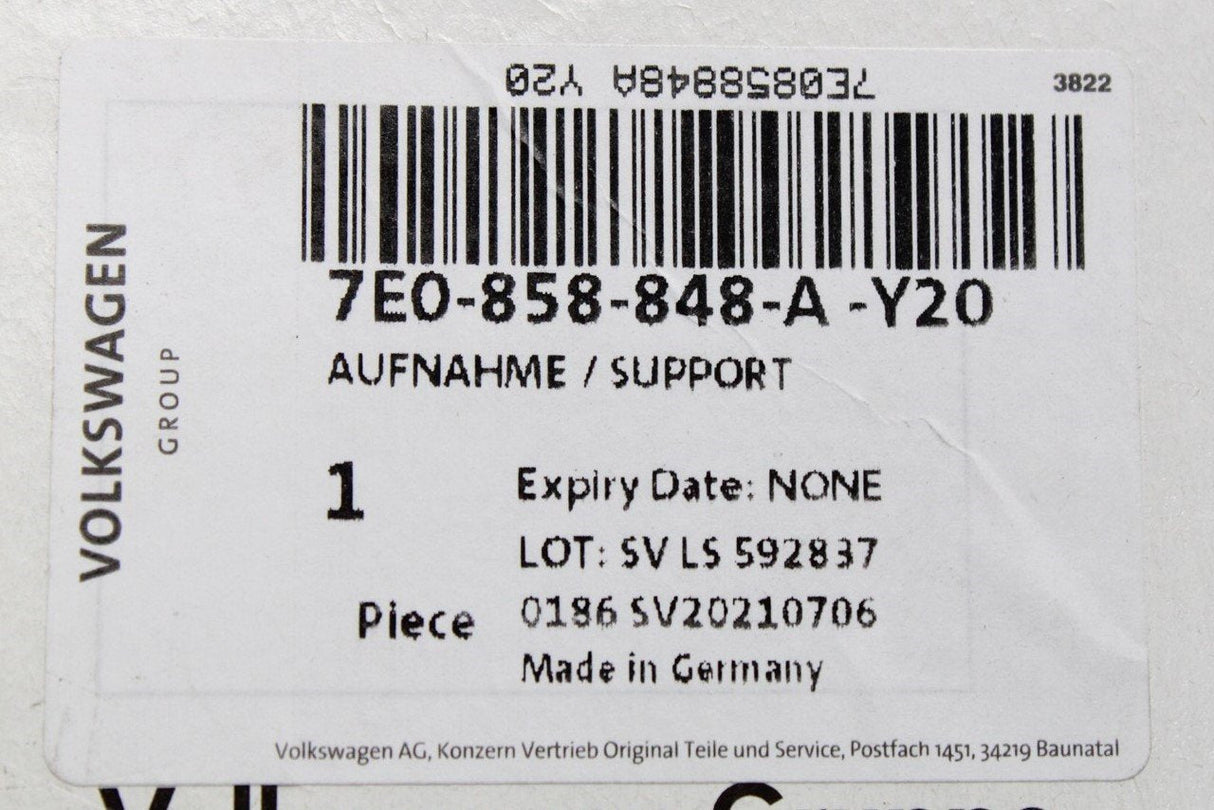 VW Transporter T6 T6.1 interior light/vents support trim 7E0858848A Y20