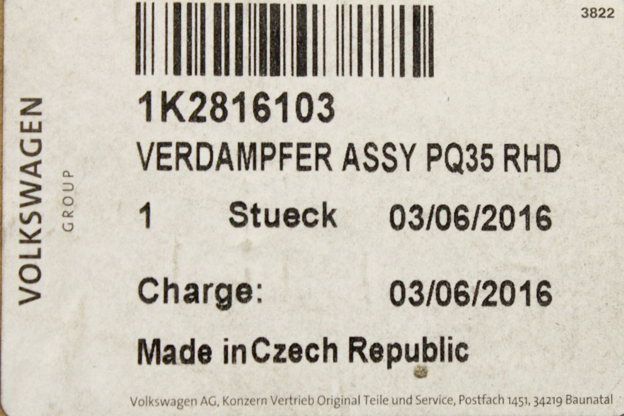 VW Scirocco Sharan CC Skoda Yeti air conditioning evaporator 1K2816103