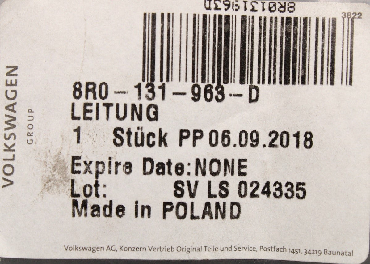 Audi Q5 8R 2009-2016 adblue tank filler pipe 8R0131963D