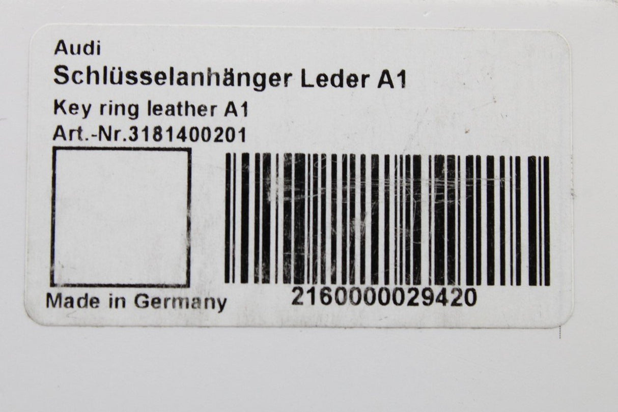 Audi A1 leather keyring 3181400201