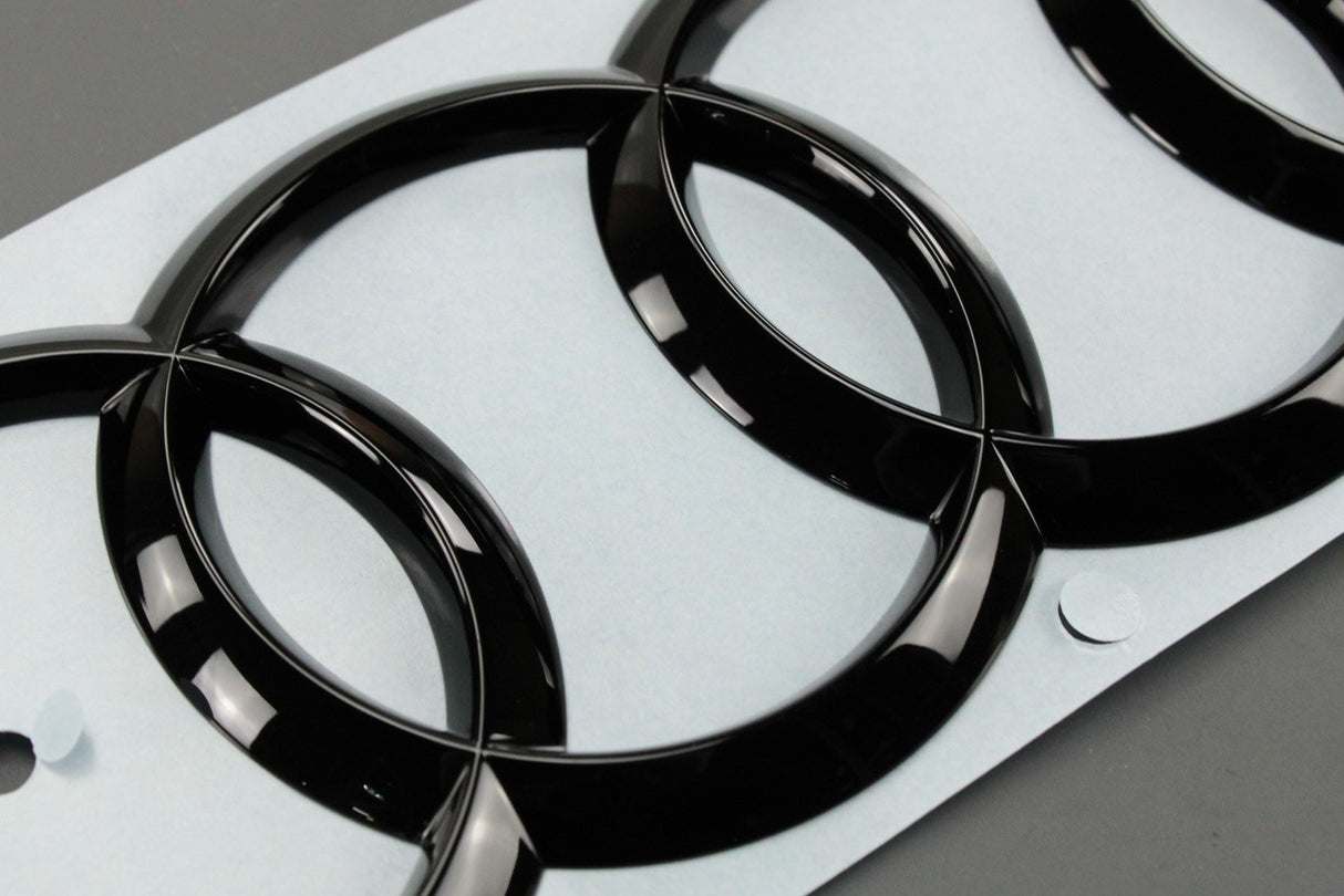 Audi Q5 SQ5 2021-on black Audi rings badge emblem (rear) 80A071802
