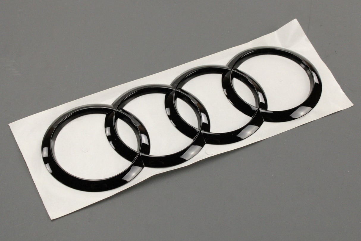 Audi A3 S3 Saloon 21-on black Audi rings badge emblem (rear) 8Y5071802