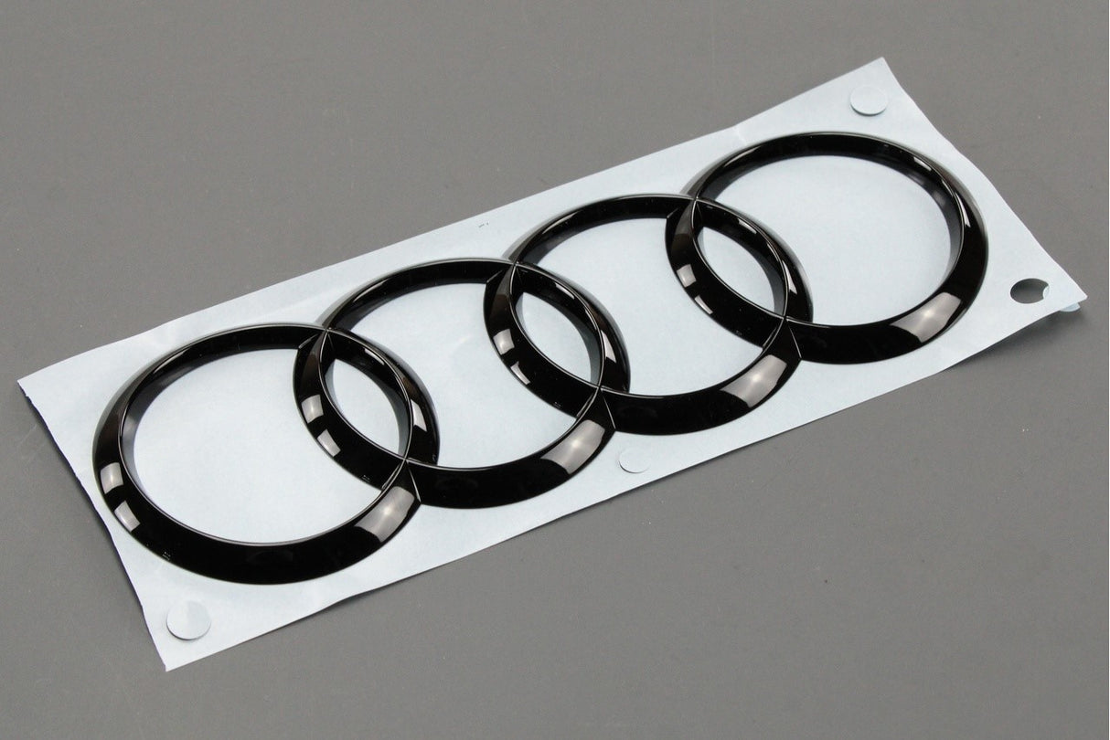 Audi TT TTS 2015-on black Audi rings badge emblem (rear) 8S0071802