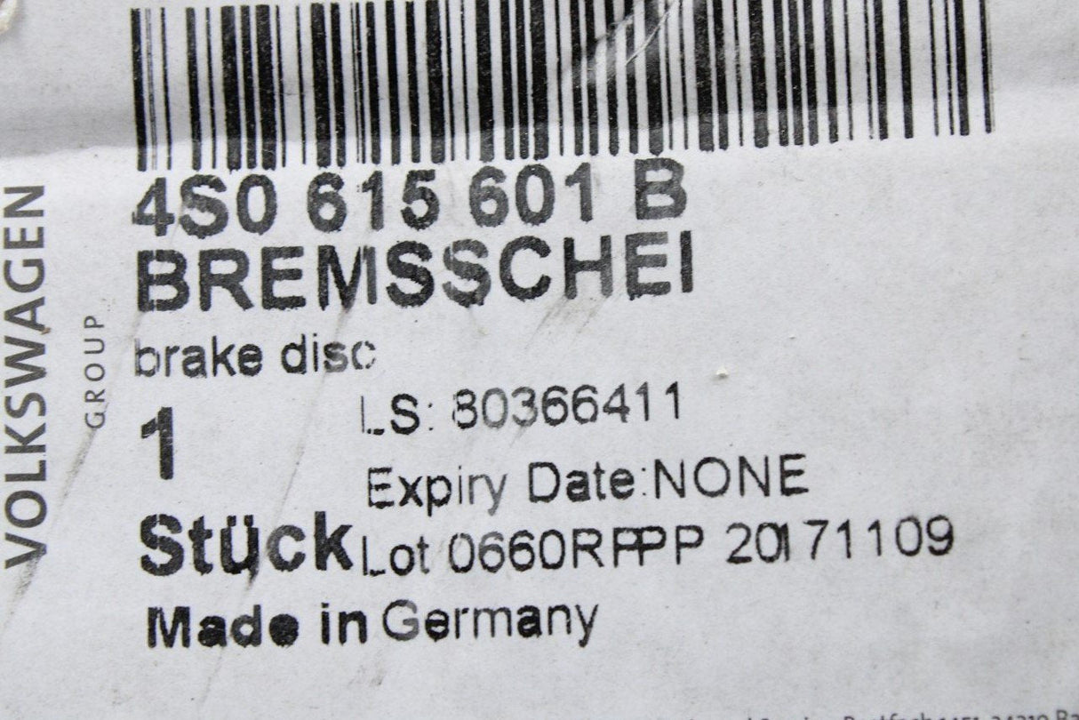 Audi R8 2013-on wavy rear brake disc (x1) 356mm 4S0615601B