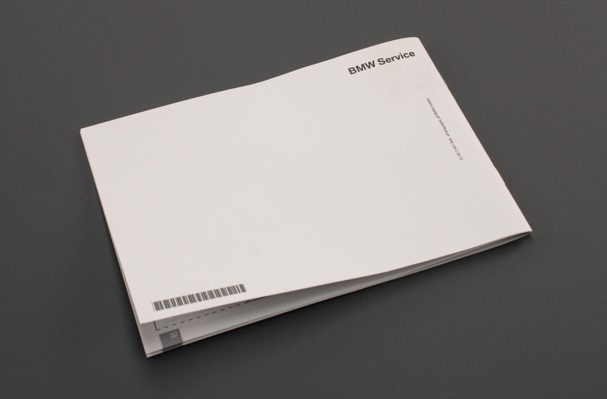 BMW F30 F20 E90 F10 F80 X4 X5 X6 Z4 F10 service log booklet 01402901444