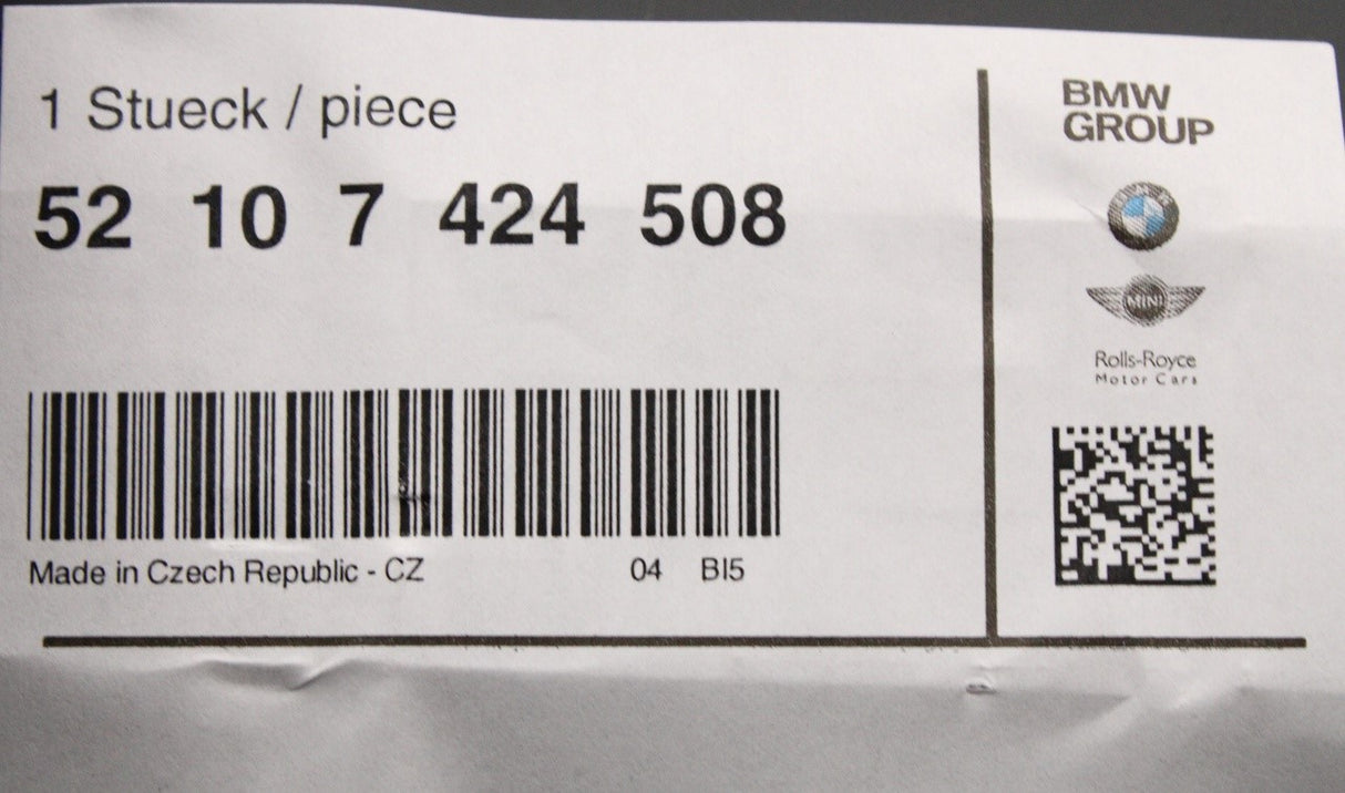 BMW X7 2018-2022 thigh support mechanism (top) 52107424508