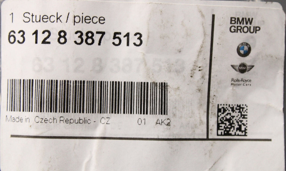 BMW E39 1995-2001 headlight gasket (left) 63128387513