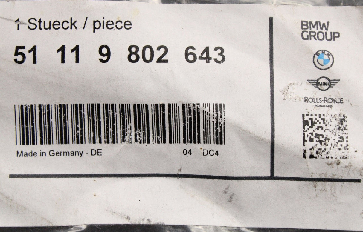 MINI R60 R61 bumper splash mud flap guard (front left) 51119802643