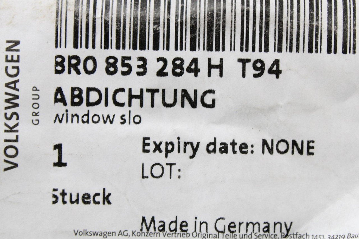 Audi Q5 SQ5 2013-17 outer door seal black (right, front) 8R0853284H T94