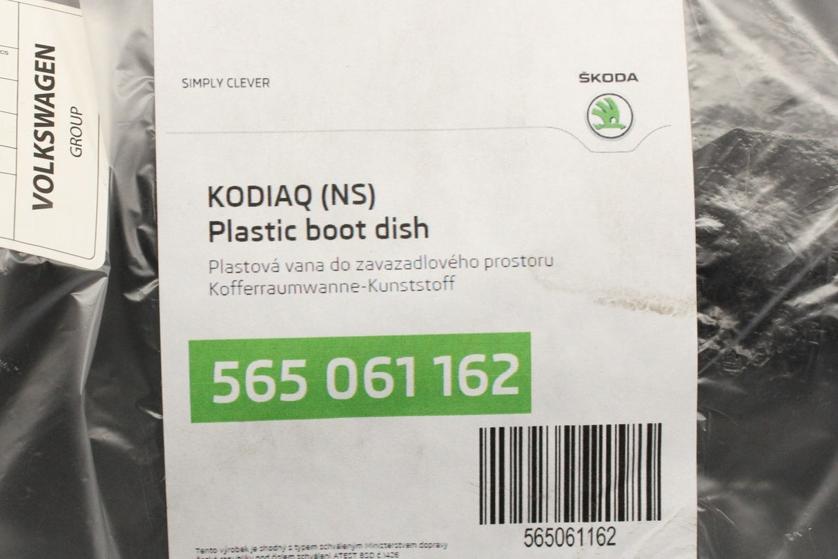 Skoda Kodiaq 2017-2024 plastic boot liner tray 565061162