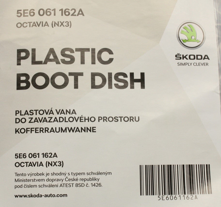 Skoda Octavia 2020-on boot liner 5E6061162A