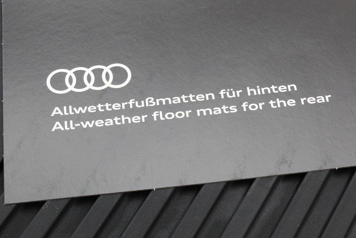 Audi A3 S3 RS3 8Y 2020-on rubber floor mats (rear) 8Y4061511 041