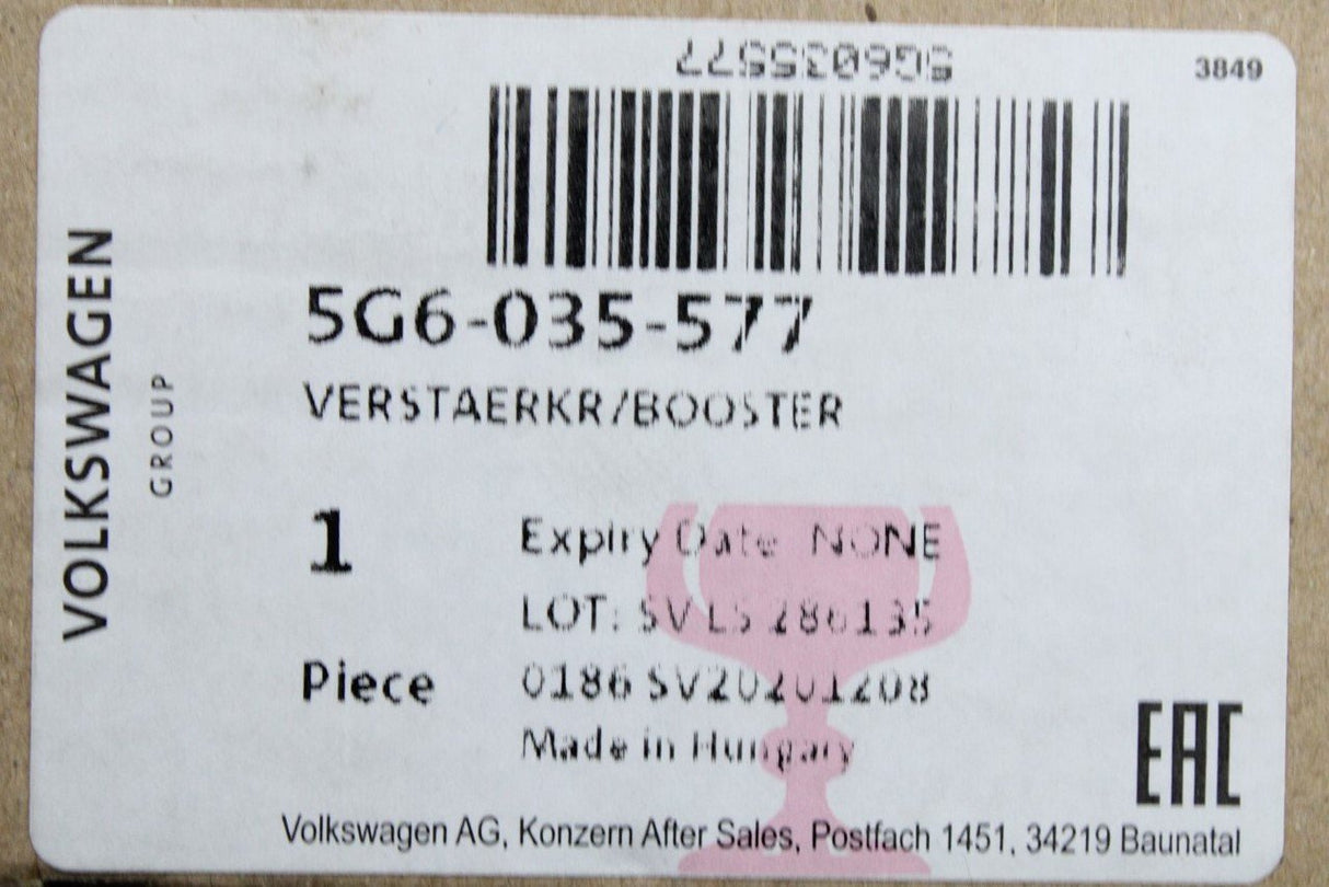 VW Golf MK7 MK7.5 boot lid aerial amplifier (right upper) 5G6035577