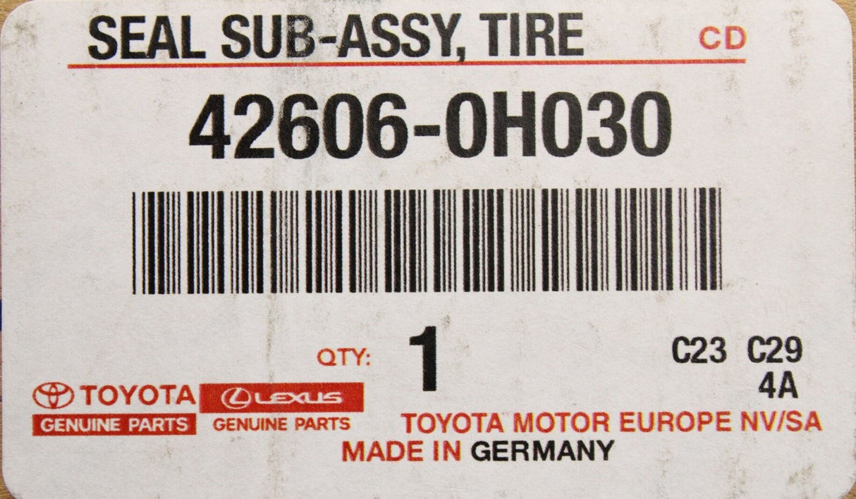 Toyota Aygo X 2022-on tyre repair sealant (350ml) 42606-0H030