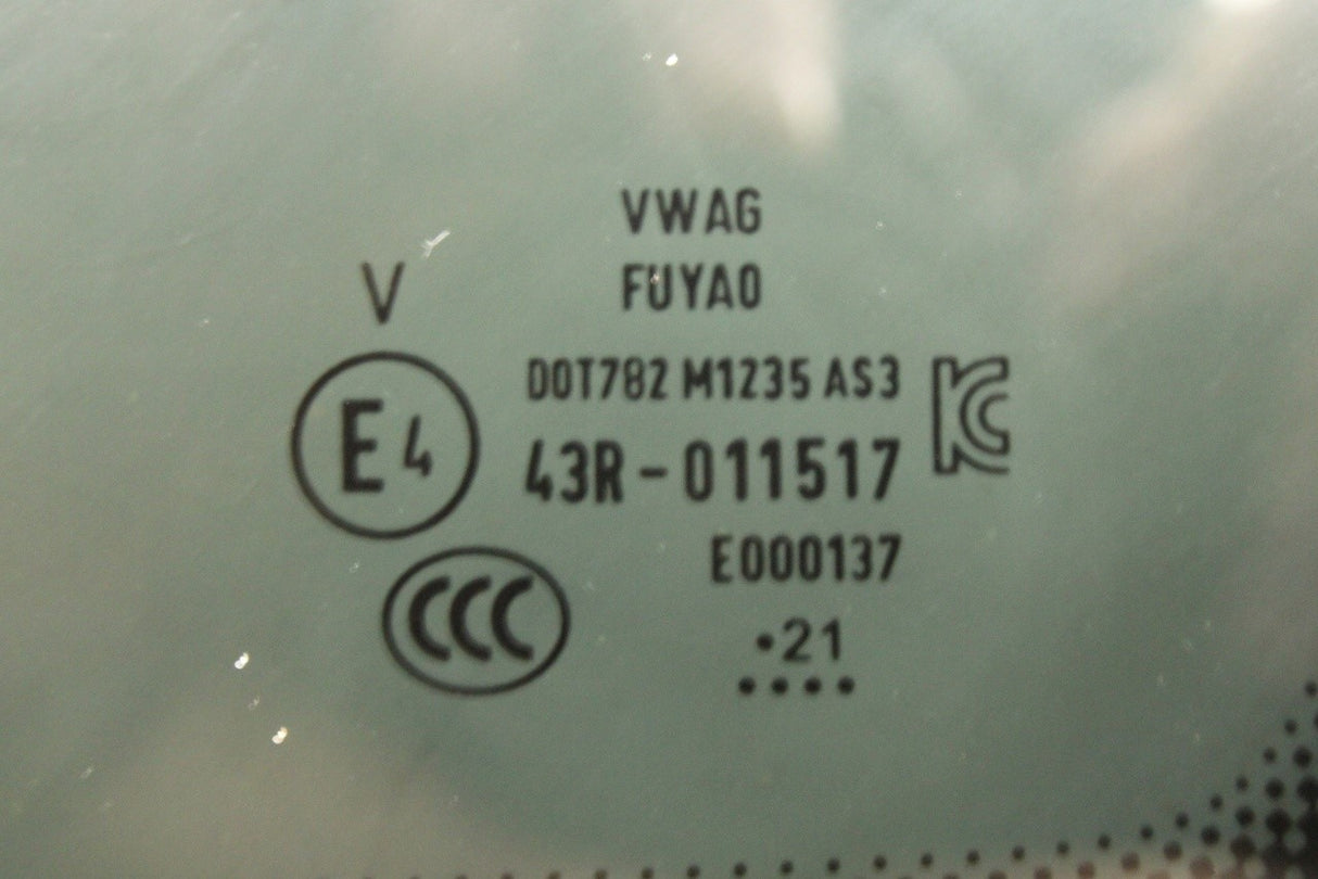 Audi Q4 e-tron 2022-on rear quarter window glass (right) 89E845298C NVB