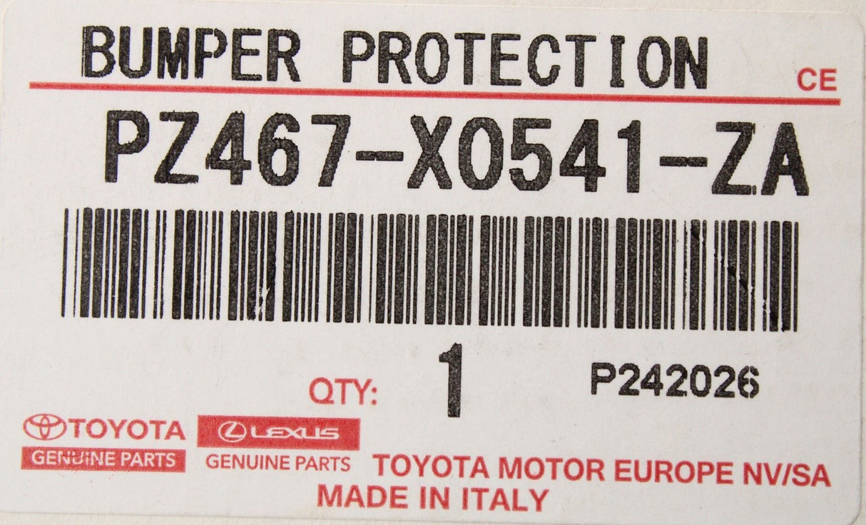 Lexus UX 2014-on bumper protector (rear) PZ467-X0541-ZA