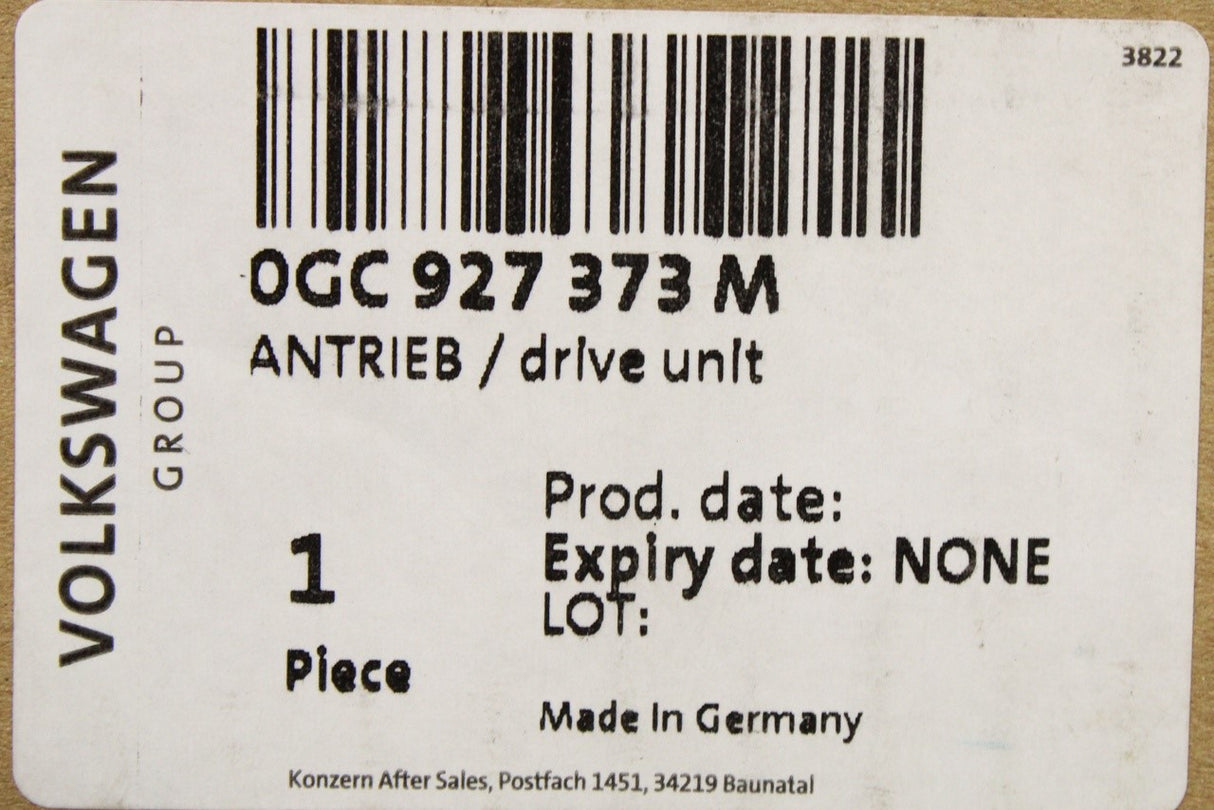 VW Audi Skoda SEAT 7 speed DSG gearbox oil pump drive unit 0GC927373M