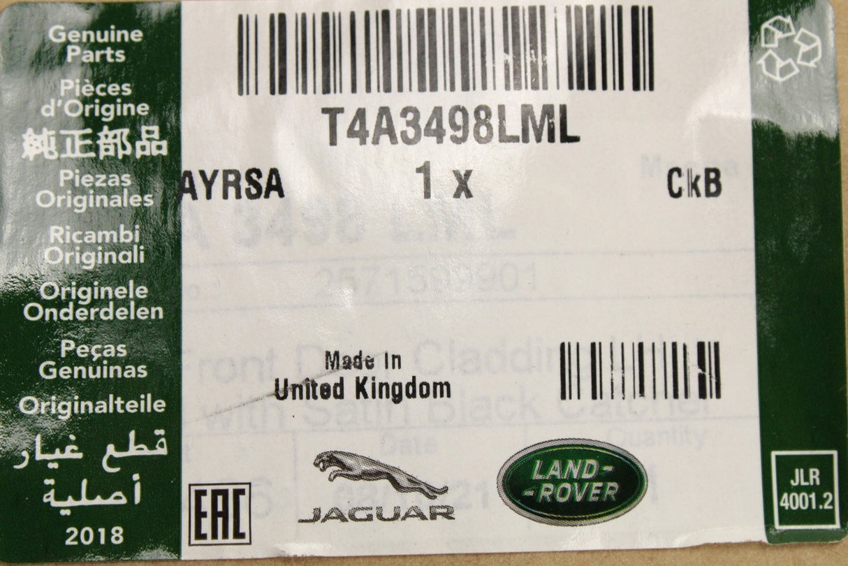 Jaguar F-Pace 2016-on door moulding trim (front left) T4A3498LML