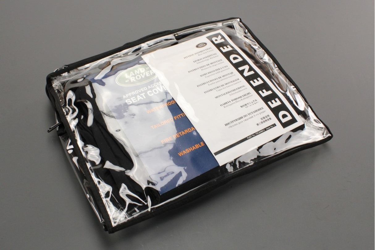 Land Rover 90 110 2007-16 seat covers black (rear) VPLDS0013