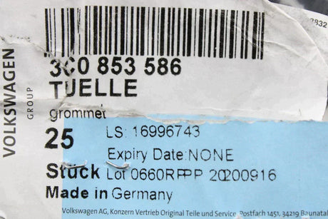 VW Audi Skoda SEAT exterior trim fitting grommet (x5) 3C0853586