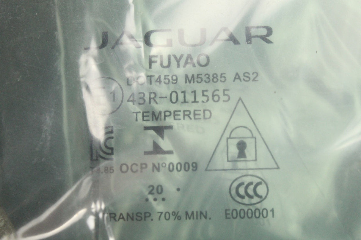 Jaguar I-Pace 2018-on door window glass (front right) T4K16294