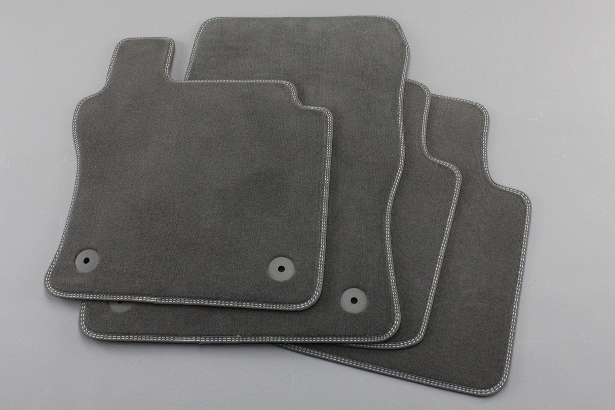 VW Arteon 2017-on front rear carpet floor mats RHD grey 3G8863012A QUF