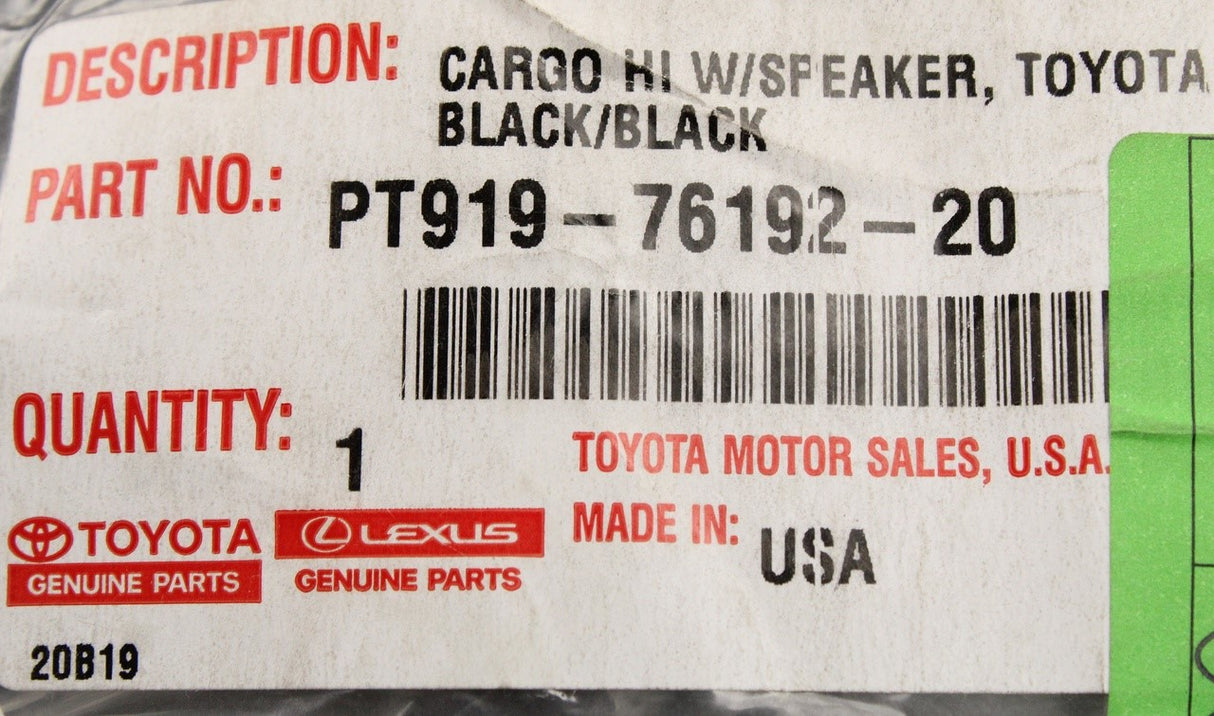Lexus UX 2018-on boot protection mat (high deck) PT919-76192-20