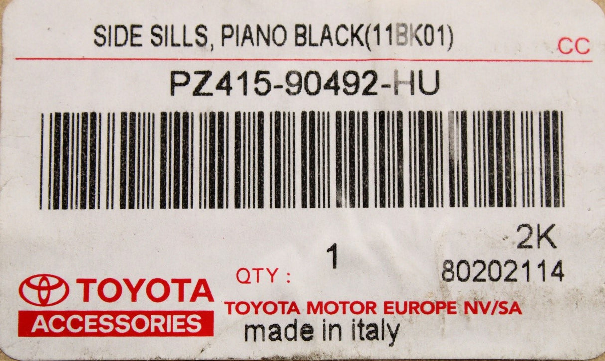 Toyota Aygo 2014-on door trim moulding PZ415-90492-HU