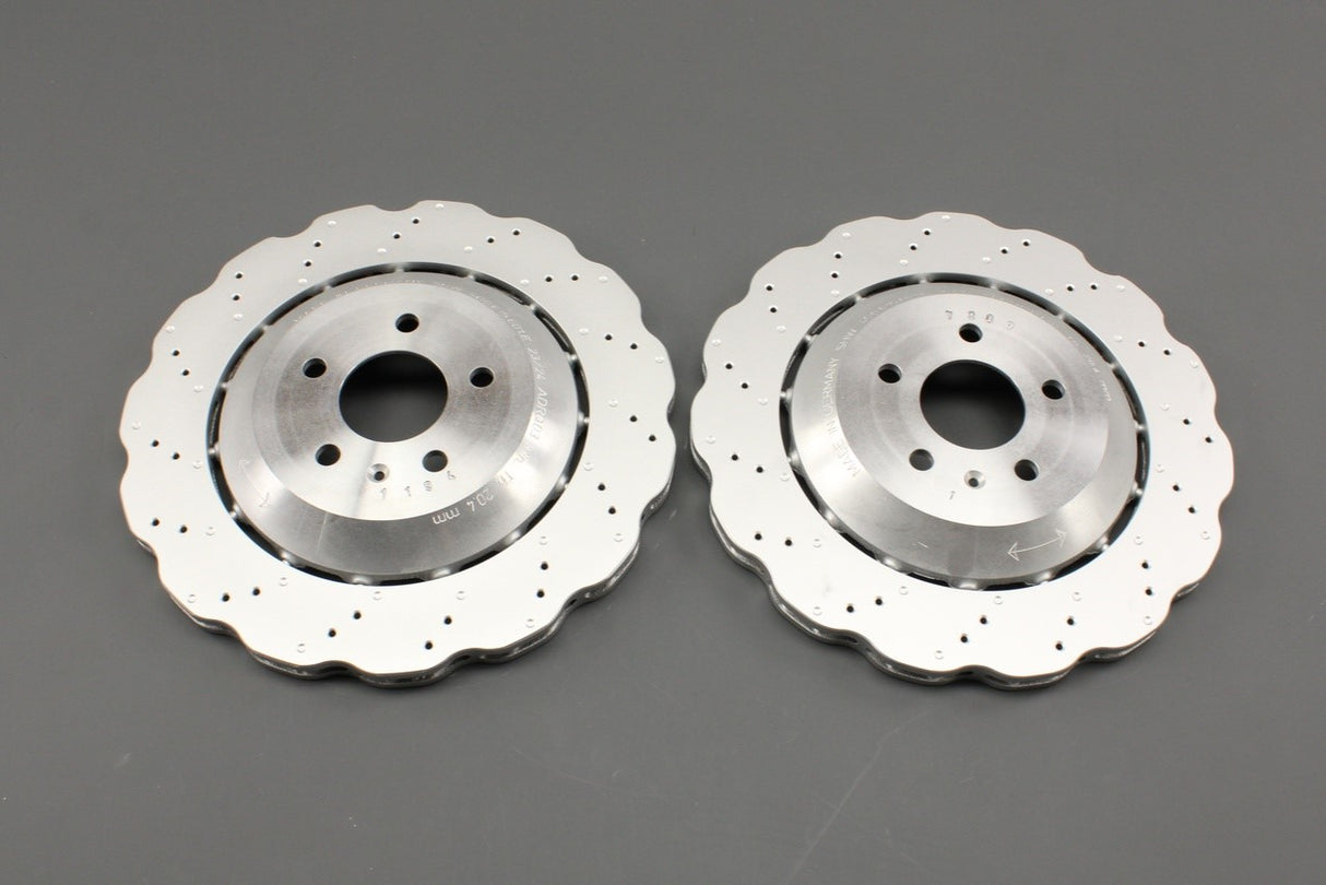 Audi RS6 C7 2013-18 rear 356mm wavy brake discs (x2) 4G0615601E